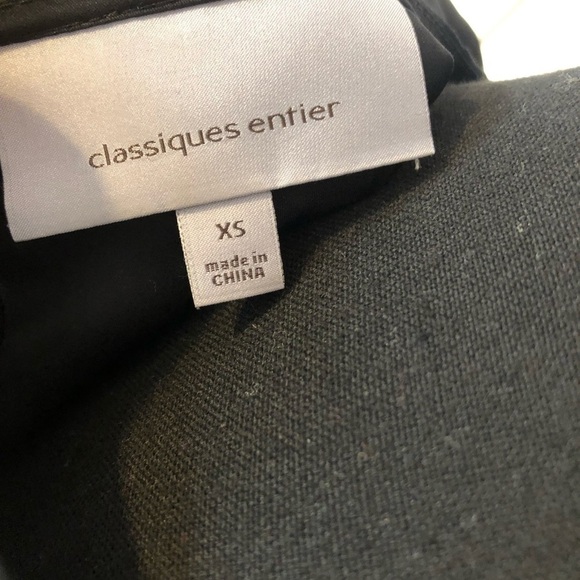 Classiques Entier women’s blouse 100% silk Y2K retro pleated cinched chic Blk XS - Picture 7 of 8